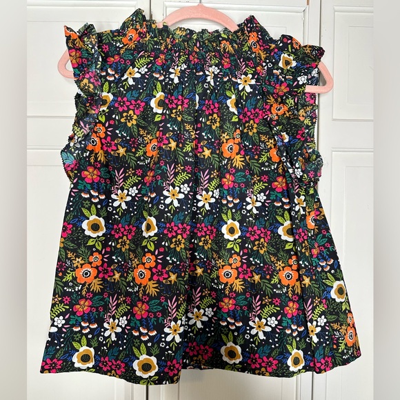 THML Tops - THML floral mock neck blouse size small